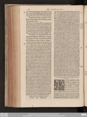 Epistolae Pauli Ad Ephesios.