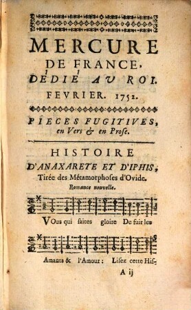 Mercure de France. 1752, 2