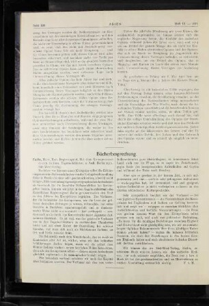 Bücherbesprechung.