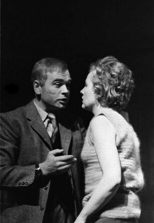 Szenenbilder aus "Affäre Blum" von Erich Engel und R. A. Stemmle. Volksbühne Berlin, 29.05.1961