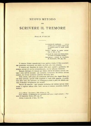 Nuovo Metodo Per Scrivere Il Tremore