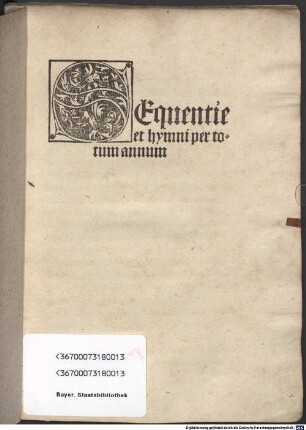 Sequentiae et hymni per totum annum