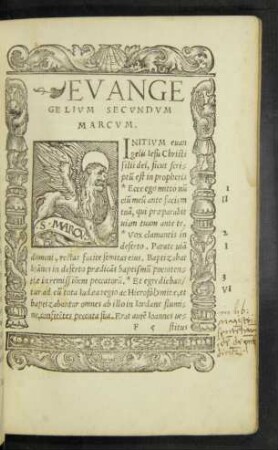 Evangelium Secundum Marcum.