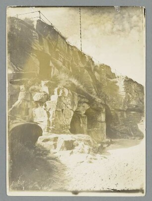 An der Burgruine Regenstein im Harz