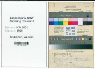 Entnazifizierung Wilhelm Kolkmann, geb. 17.12.1904 (Pfarrer)