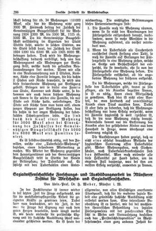 Sozialwissenschaftliche Forschungs- und Ausbildungsarbeit im Münsterer Institut für Wirtschafts- und Sozialwissenschaften