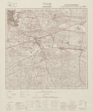 3945 Luckenwalde, Topographische Karte 1:25000 (4cm - Karte)