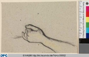 Studie zur Hand der Fortuna in "Jagd nach dem Glück"