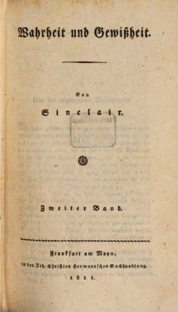Wahrheit und Gewißheit, 2