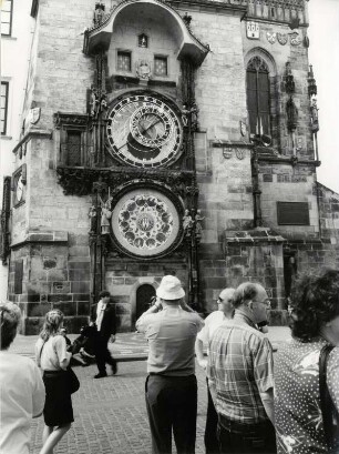 Die astronomische Uhr am Altstädter Ring in Prag
