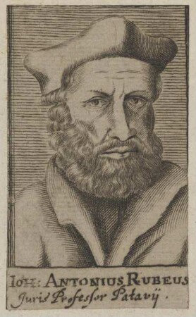 Bildnis des Ioh. Antonius Rubeus