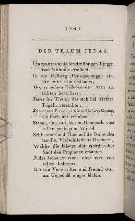 Der Traum Judas. = Le Song De Judas.