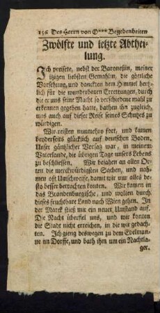 Zwölfte und letzte Abtheilung