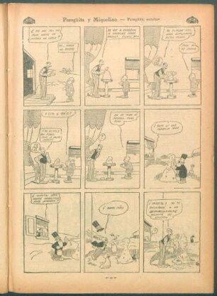 Paragüita y Miquelino. - [Cómic] : Paragüita escultor