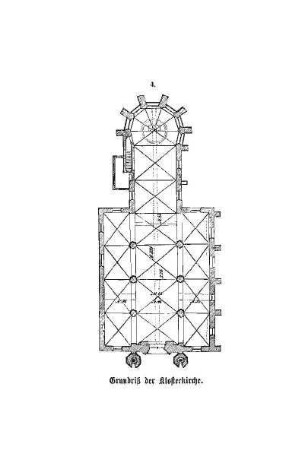 Tafel: Grundriß der Klosterkirche