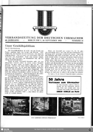 Unser Geschäftsjubiläum