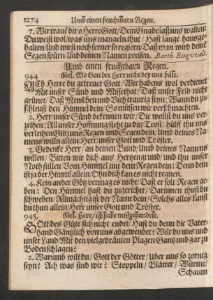 Umb einen fruchtbarn Regen.