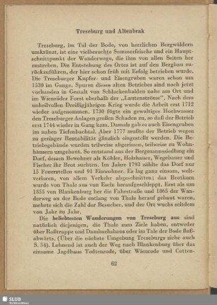 Treseburg und Altenbrak