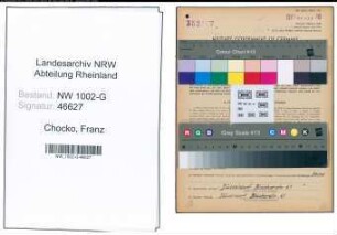 Entnazifizierung Franz Chocko, geb. 29.01.1893 (Friseur)