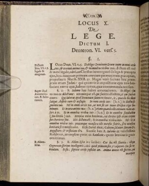 Locus X. De Lege.