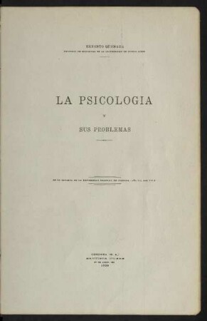 La psicología y sus problemas