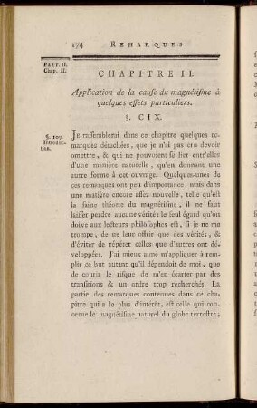 Chapitre II. Application de la cause du magnétisme à quelques effets particuliers