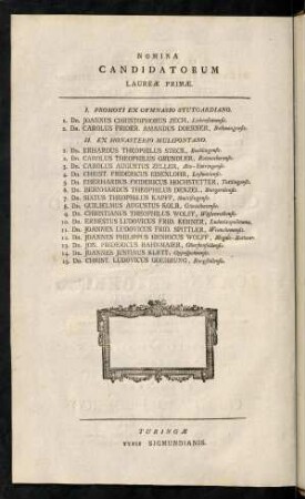 Nomina Candidatorum.