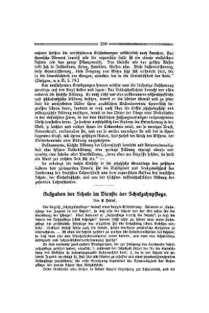 Aufgaben der Schule im Dienste der Schulzahnpflege