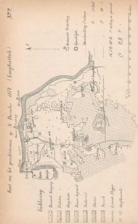 Kaart van het gevechtsterrein op 31 December 1874 (Longbattah)