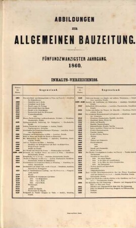 Allgemeine Bauzeitung  : mit Abbildungen ; österreichische Vierteljahrschrift für den öffentlichen Baudienst, 25. 1860