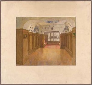 Billing, Hermann; Innenraum - Perspektive