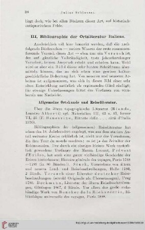 Allgemeine Ortskunde und Reiseliteratur