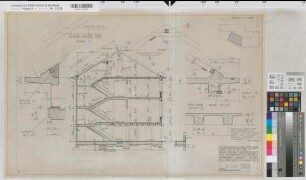 Lippstadt (Lippstadt) Erweiterungsbau des Amtsgerichts und Gefängnisses Schnitte Amtsgericht 1961 1 : 50 50 x 77 Zeichnung Staatshochbauamt Soest