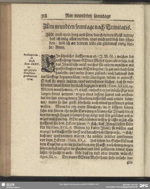 Am neundten sonntage nach Trinitatis