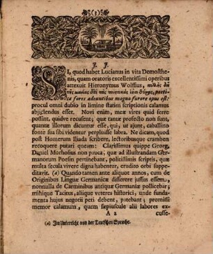 De carminibus veterum Germanorum : dissertatio I