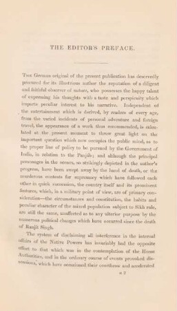 The editor's preface