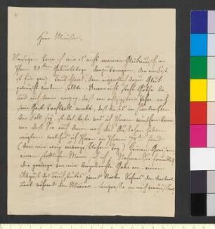Brief von Bayern, Ludwig I. König von an Goethe, Johann Wolfgang von