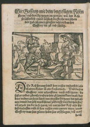 Wie Goffroy mit dem ungefügen Risen streyt ...
