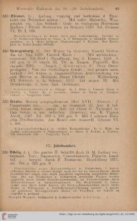 17. Jahrhundert (Nr. 536 - 544)