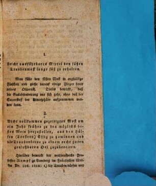 Sammlung vorzüglich nützlicher Mittel und Recepte : zur allgemeinen Anwendung ..., 2. Landwirthschaft