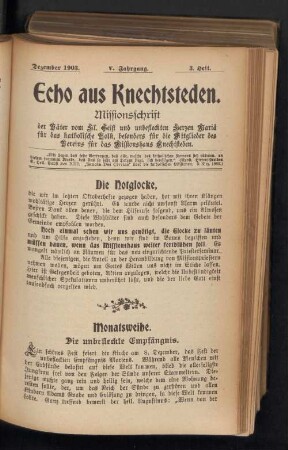 Dezember 1903. 3. Heft