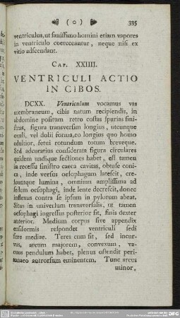 Cap. XXIIII. Ventriculi Actio In Cibos