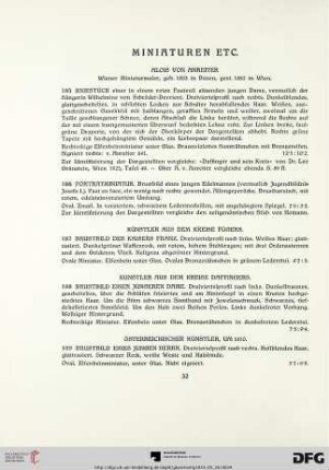 Miniaturen (Nr. 185-198)