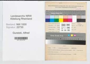Entnazifizierung Alfred Guretzki, geb. 19.08.1901 (Arbeiter)