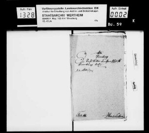 Bemühungen des Grafen Friedrich Ludwig von Löwenstein-Wertheim um Restitution in die Grafschaft Virneburg.