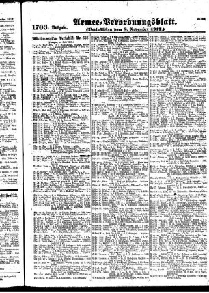 1703. Ausgabe. Donnerstag, 8. November 1917