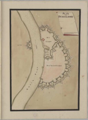 Plan von Dusseldorf