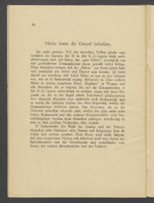 Hitler hatte die Greuel befohlen