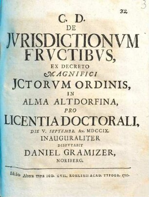 De jvrisdictionvm frvctibvs