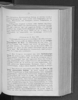 Sitzung am 16. Mai 1899.